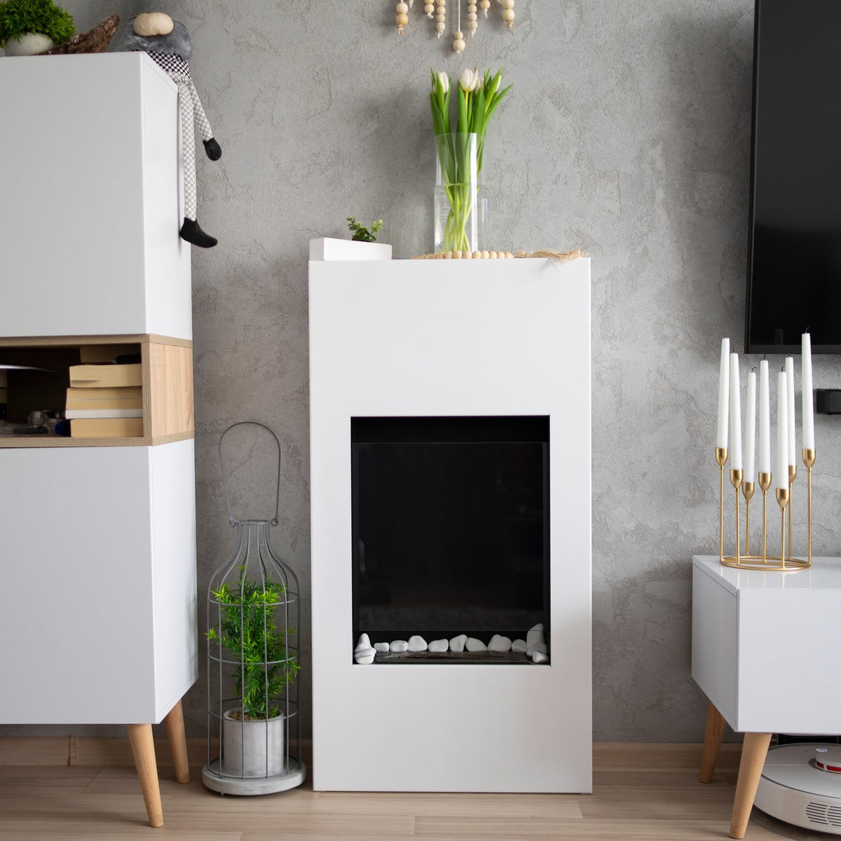 Biochimenea portal Modern blanco