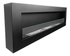 Biochimenea de pared 1200×400 Box negro mate