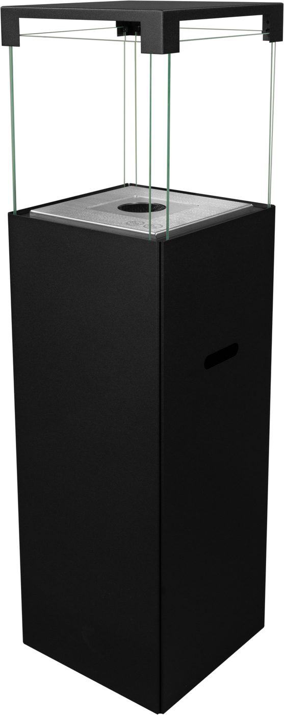 Biochimenea de pie Patio negro mate