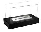 Glow free-standing bioethanol fireplace, matte black