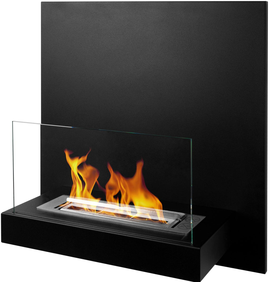 Biochimenea de pared Board negro mate
