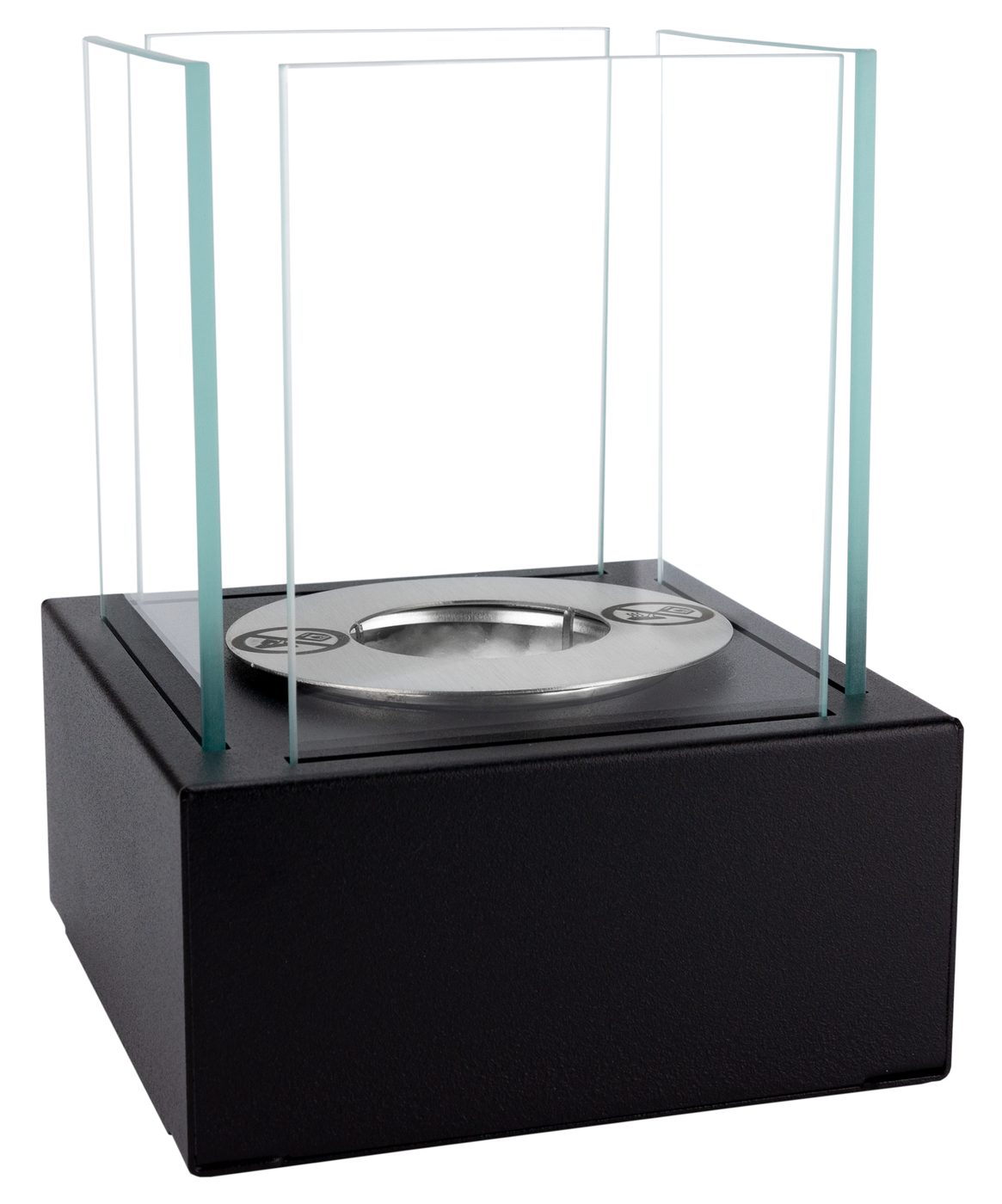 Biochimenea de pie Smart negro mate
