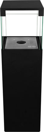 Biochimenea de pie Patio negro mate
