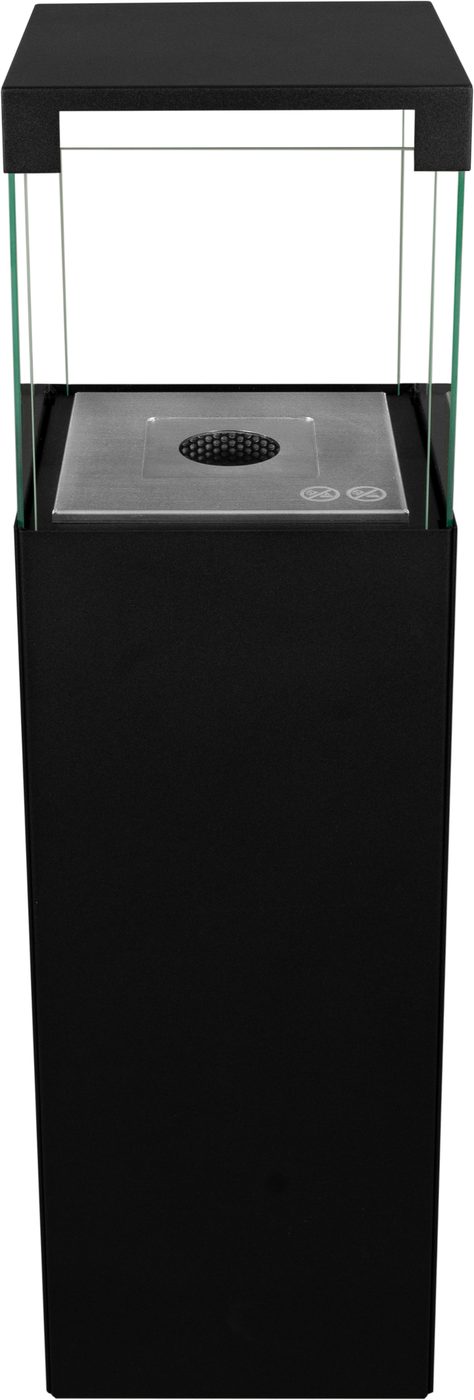 Biochimenea de pie Patio negro mate